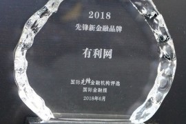 有利网获“2018先锋新金融品牌”殊荣